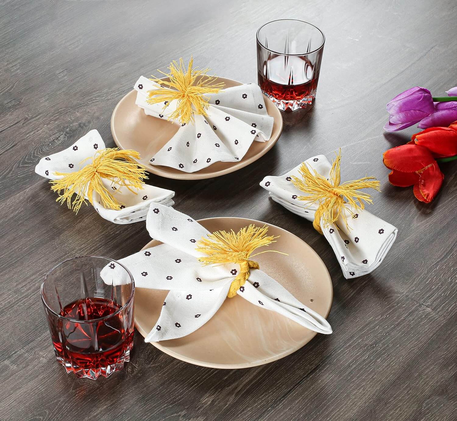 Indiamart Elegant Napkin Holder Cotton Dinner Napkins With