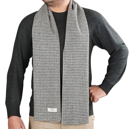 Unisex Wool Muffler Scarf | Soft Cashmere-Feel Solid Winter Wrap - National Woollen & Finishers