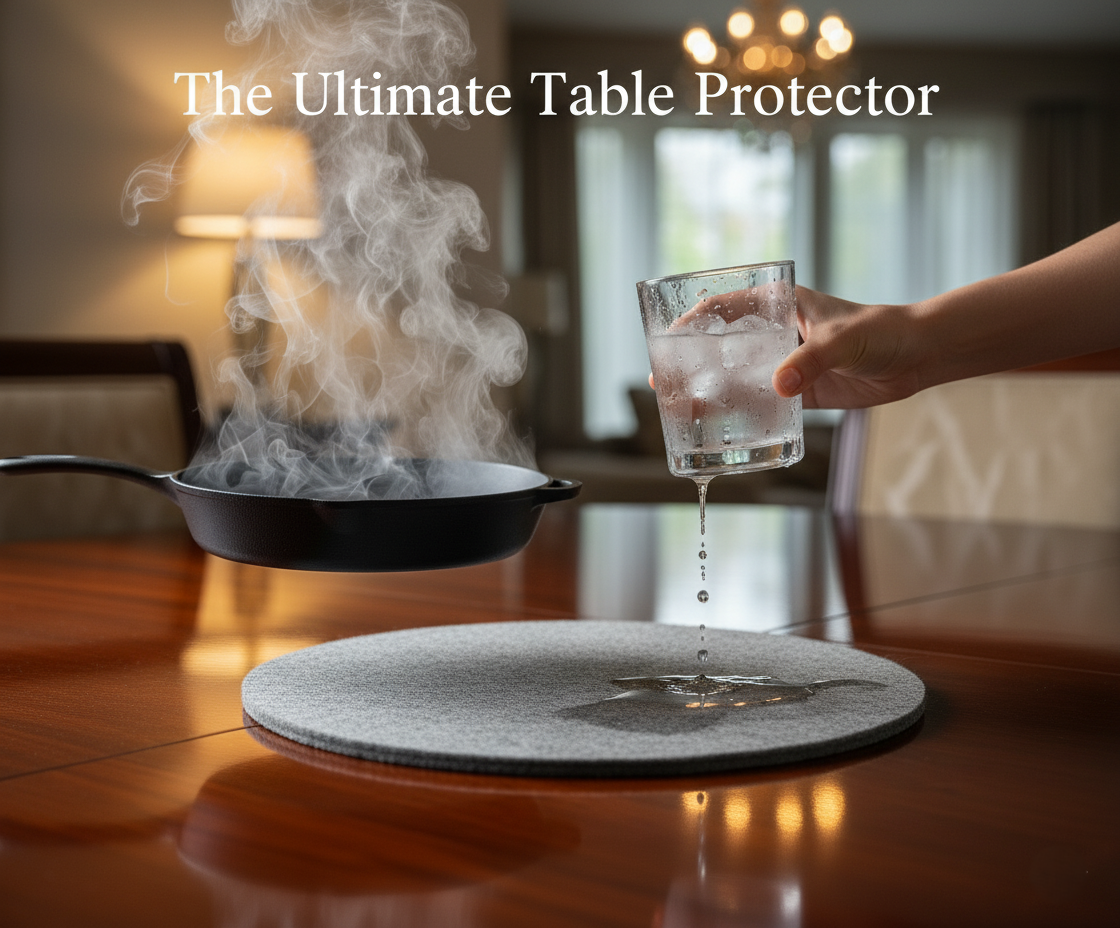 Premium Wool Felt Coaster Set of 6 pcs – Heat-Resistant, Water-Absorbent & Stylish | NWF