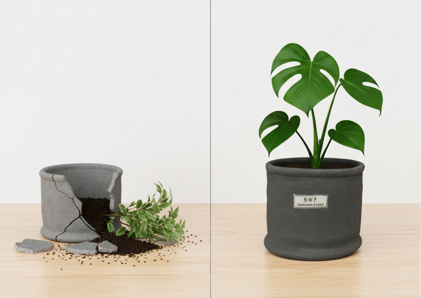 Wool Pot – Premium Eco-Friendly, Breathable & Reusable Planter | NWF