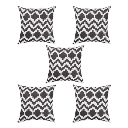 100% Cotton Cushion Covers (Pack of 5) | 16x16" Modern Decorative Pillows | NWF