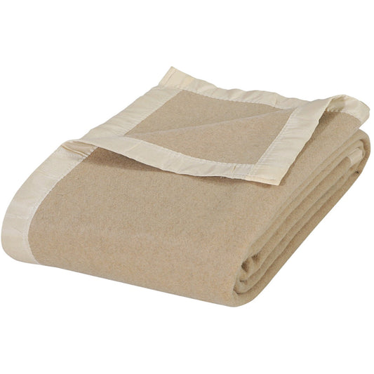Pure Wool Merino Blanket | Woolmark Certified Premium Single Bed Wool Blanket | NWF National Woollen & Finishers