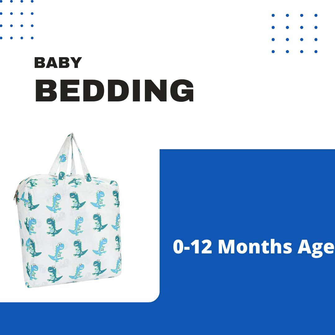 Organic Cotton Baby Bedding Set Blue | Oeko-TEX Certified | Pack of 5