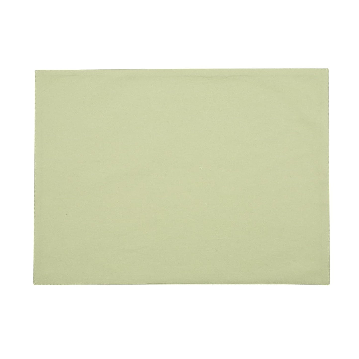 Cotton Table Placemats Set of 4 | Green Heat-Resistant & Washable Mats