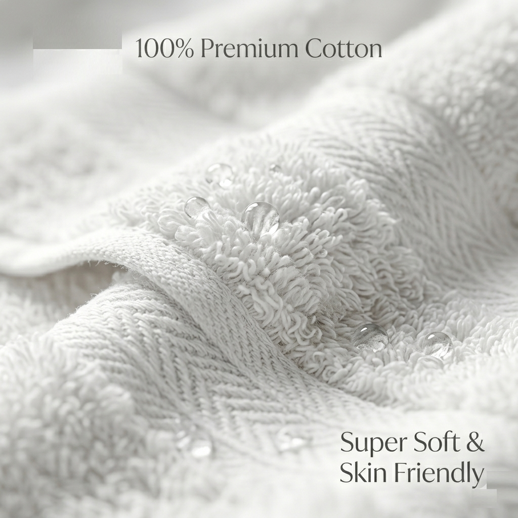 NWF Premium Cotton Bath Towel 58" x 28" | Ultra Soft, Highly Absorbent & Quick Dry | Large Size Bath Towel for Men & Women | Skin Friendly & Durable | Bathroom, Gym & Travel Use