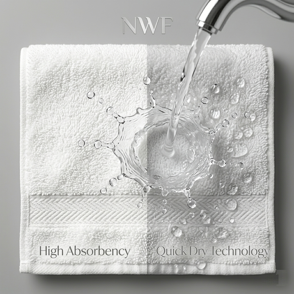 NWF Premium Cotton Bath Towel 58" x 28" | Ultra Soft, Highly Absorbent & Quick Dry | Large Size Bath Towel for Men & Women | Skin Friendly & Durable | Bathroom, Gym & Travel Use