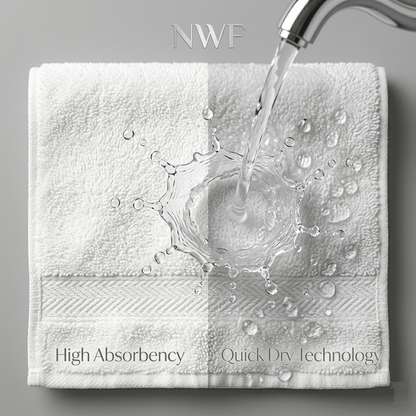 NWF Premium Cotton Bath Towel 58" x 28" | Ultra Soft, Highly Absorbent & Quick Dry | Large Size Bath Towel for Men & Women | Skin Friendly & Durable | Bathroom, Gym & Travel Use