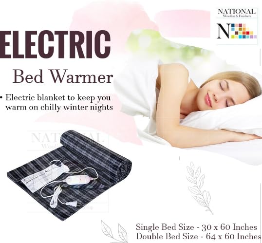 Wool Electric Under Blanket for Single Bed | 30x60" Shockproof Heating Kambal