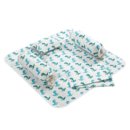 Organic Cotton Baby Bedding Set Blue | Oeko-TEX Certified | Pack of 5