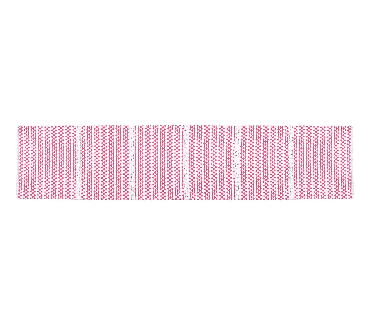 Soft Cotton Table Runner Pink | 72x13.5" Heat-Resistant Dining Décor