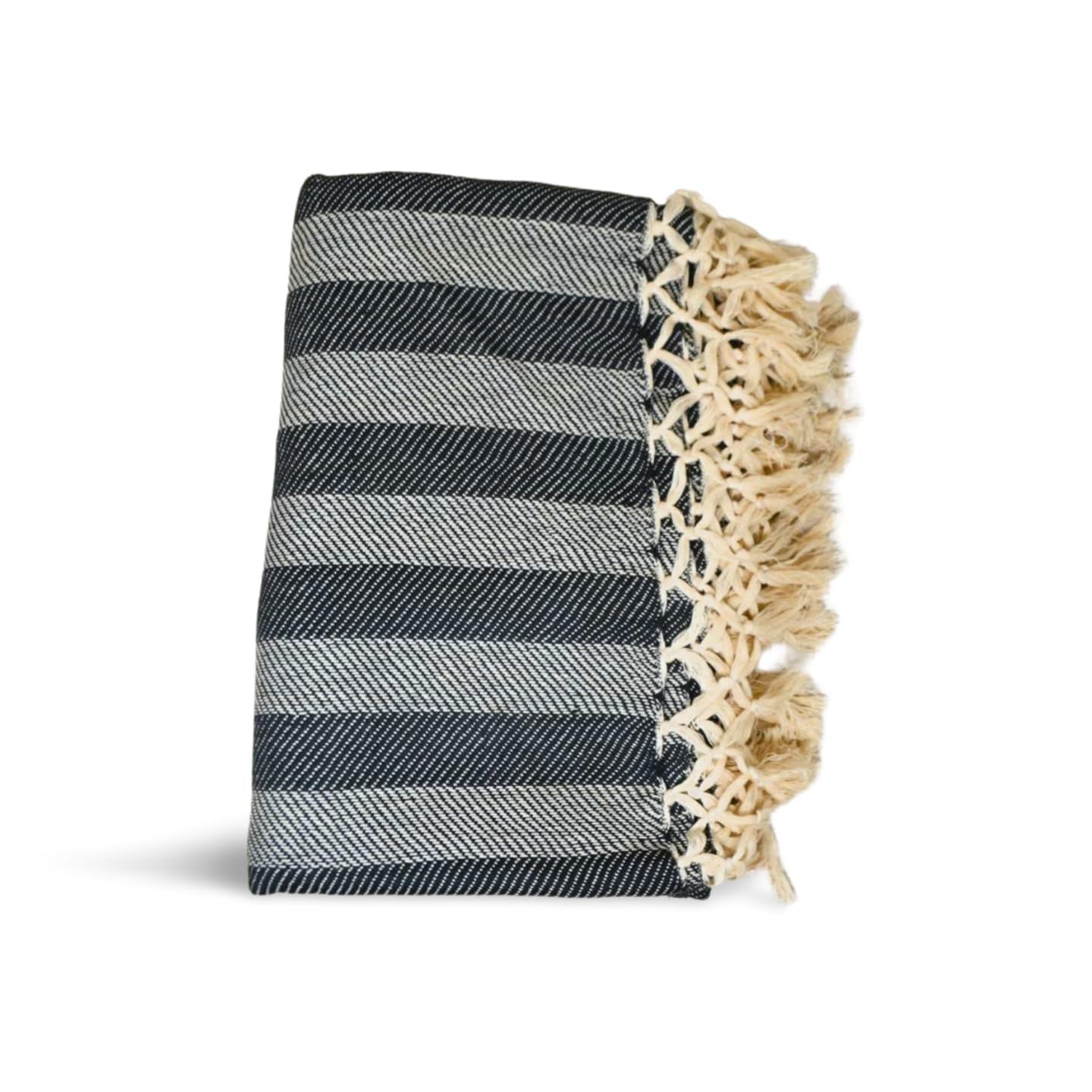 Pure Cotton Throw Blanket Grey | Soft Lightweight Sofa & Bed AC Blanket