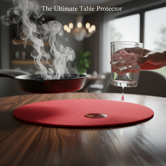 Premium Wool Felt Coaster Set of 6 pcs – Heat-Resistant, Water-Absorbent & Stylish | NWF
