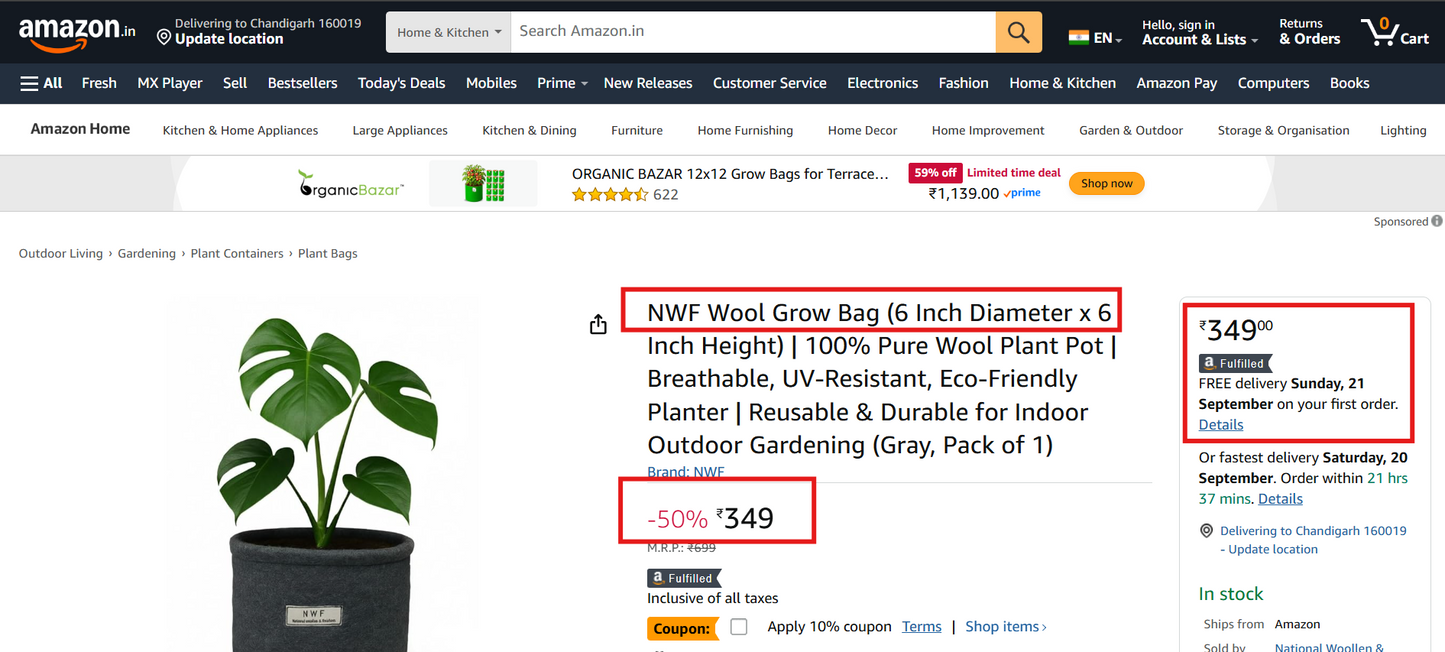 Wool Pot – Premium Eco-Friendly, Breathable & Reusable Planter | NWF