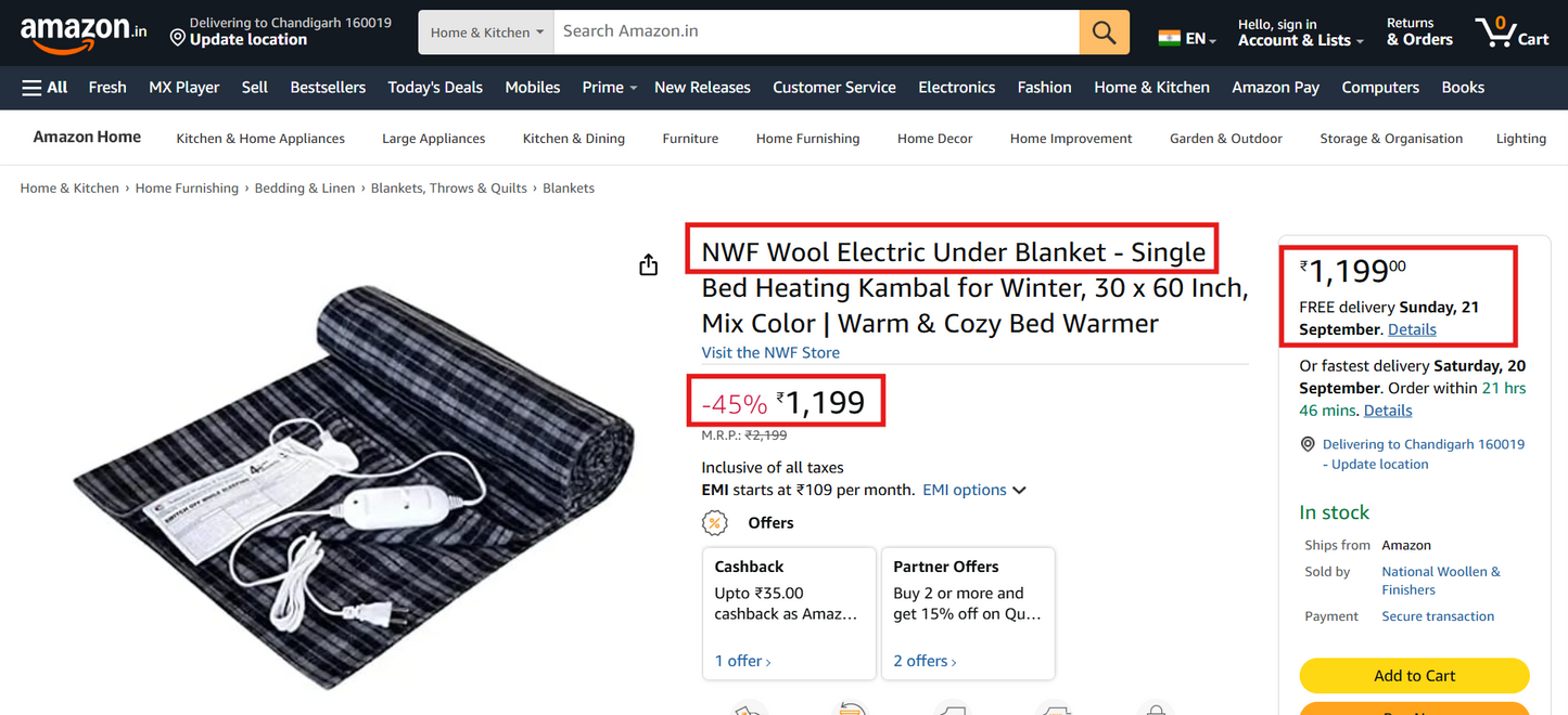 Electric Under Blanket | Shockproof Wool Heating Kambal – NWF
